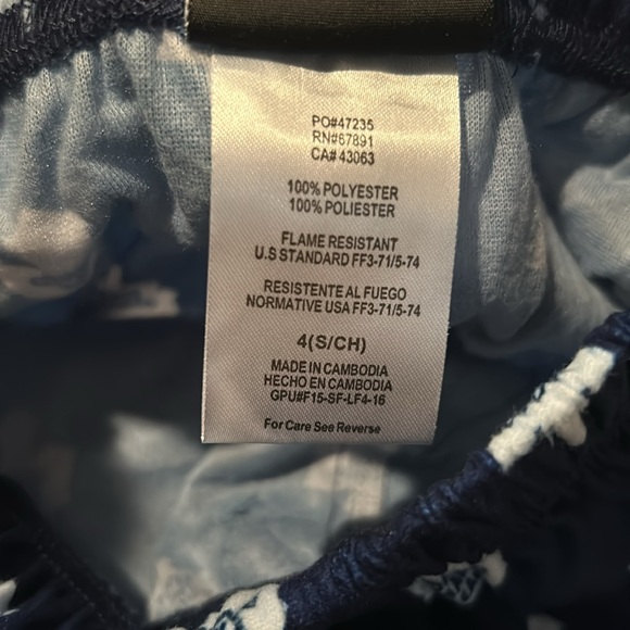 Kids NHL Toronto Maple Leafs Navy Blue Pajama PJ Pants Bottoms size Small (4) - Picture 4 of 5